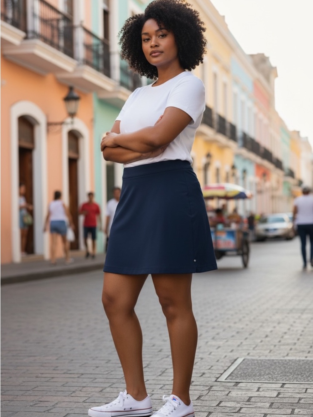 Hilary Radley Navy Golf Skort with Side Pockets
